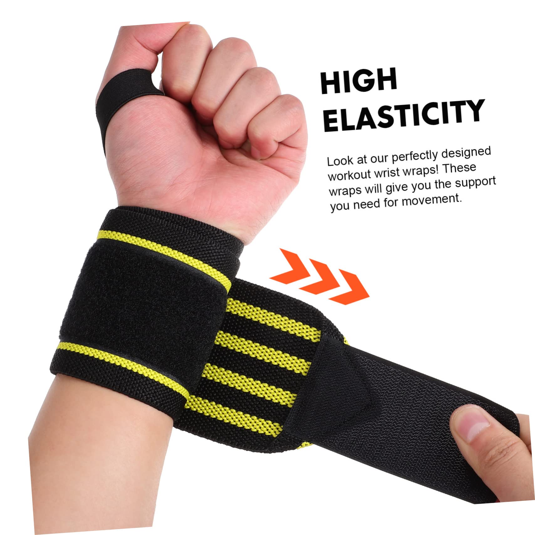 OSOLADY 6Pcs Wrist Wraps for Weightlifting Strength Training Sprain Compression Grips for Enhanced Wrist Support Design for Men Women