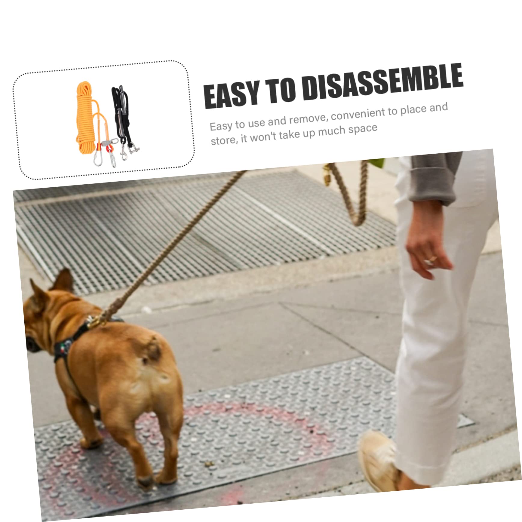 Cables para Acampar Perros De Nylon Cadena para Pasear Cachorros Al Aire Accesorio De Acampada para Uso Camping
