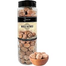 Pontino Whole Nutmeg - Nutmeg Spice for Smoothies, Latte, Muffins, Tea & Pie - Warm, Sweet & Aromatic - All Natural, Non-GMO & Packed to Keep It Fresh - 16.22oz 460g