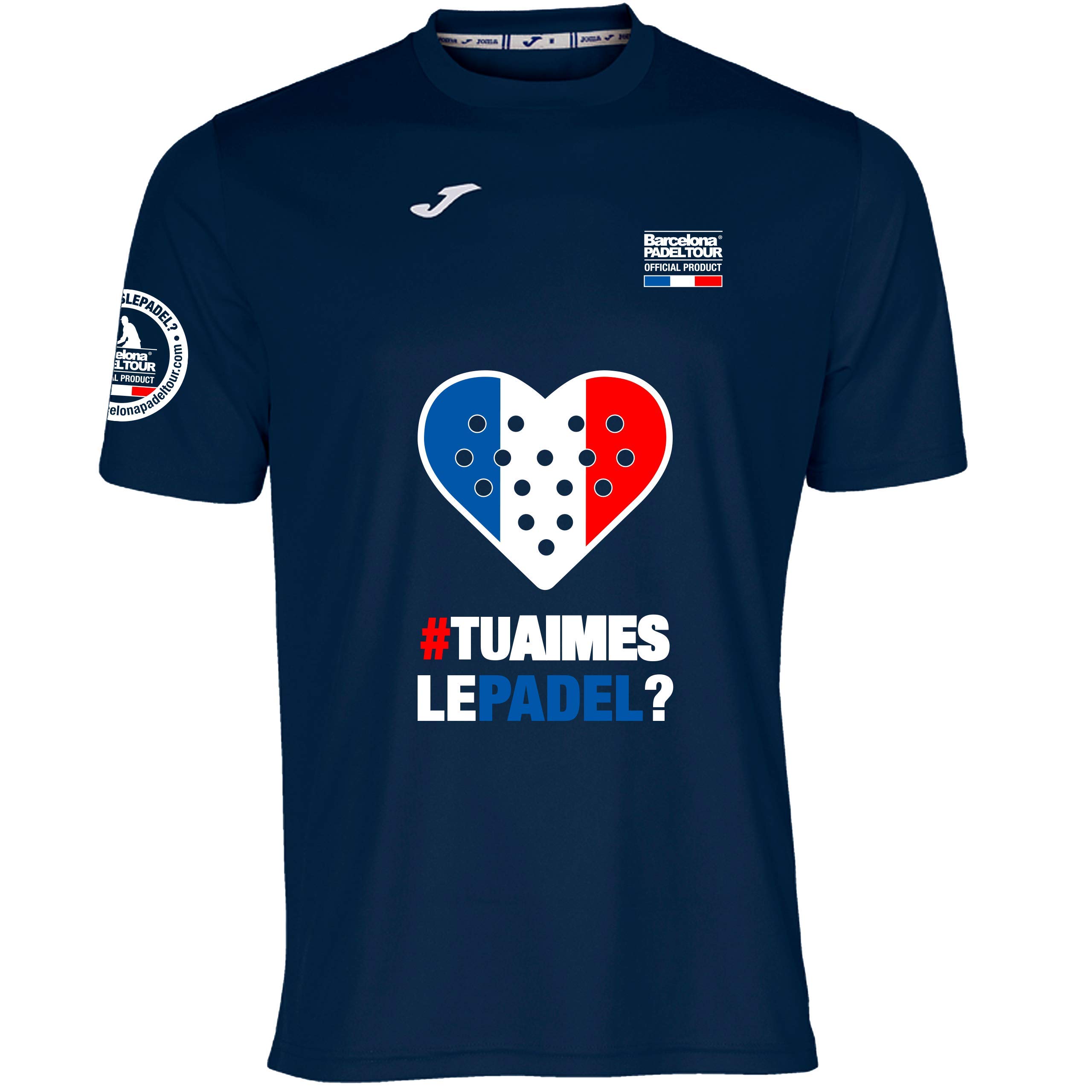T-Shirt Technique Barcelona Padel Tour Homme - Micro-Mesh Respirant - 100% Polyester