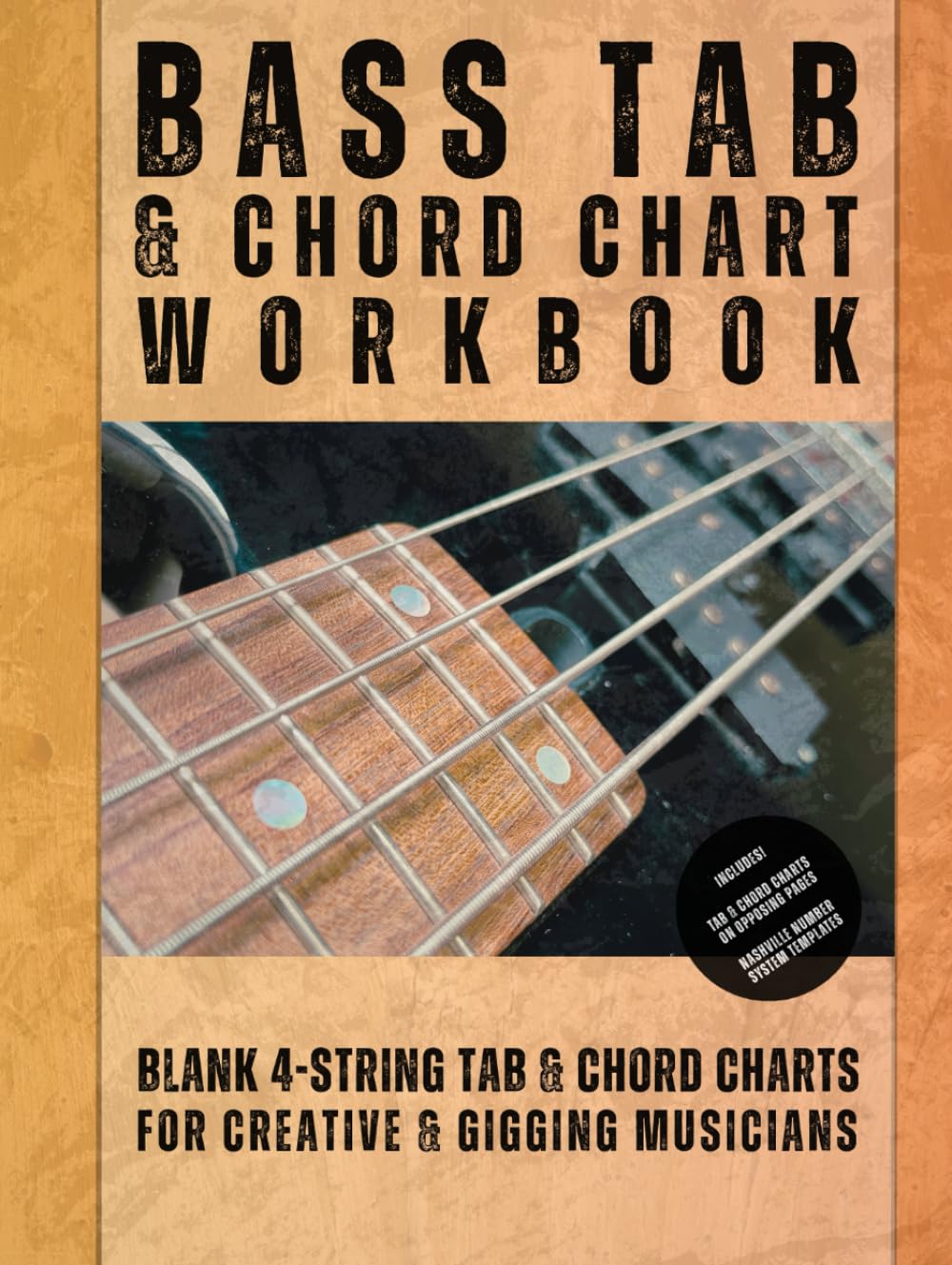 Tablature Basse et Accord Carnet de Notes Vierge 4 Cordes Méthode Composition