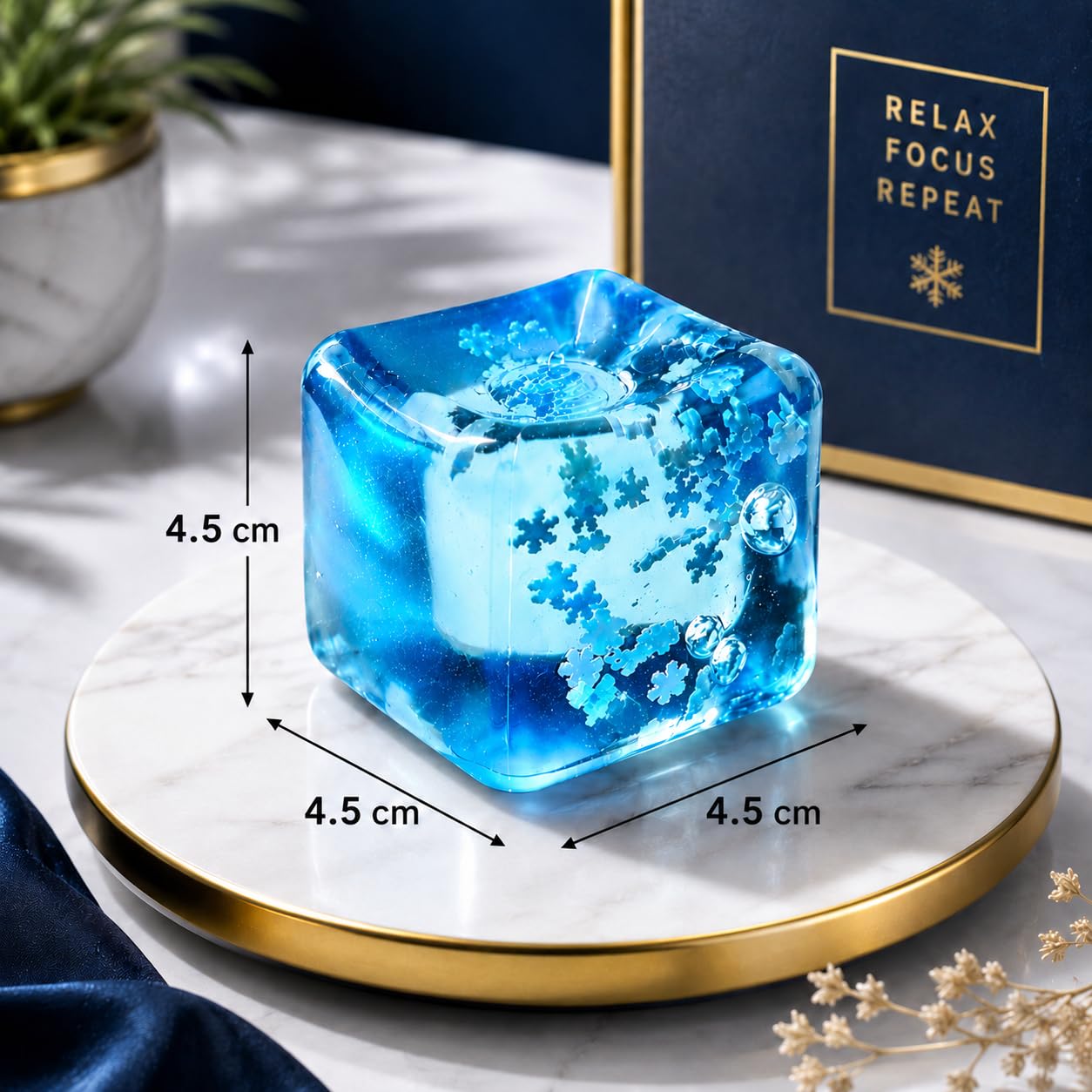 Ice Cube Squishy Stress Ball - Stress Relief Toy -3 Ice Cube Squishy Stress Ball - Stress Relief Toy -3