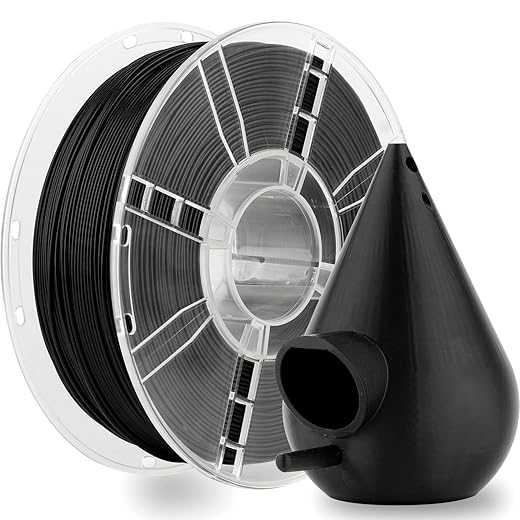 Holz Filament Bundle, 3D-Drucker-Filament Holz PLA 1.75 mm– 30% echtes Holzfaser, Eiche, Walnuss, Kirsche, Teak, Wood Filament 200 g x 4 er-Pack für 3D-Druck