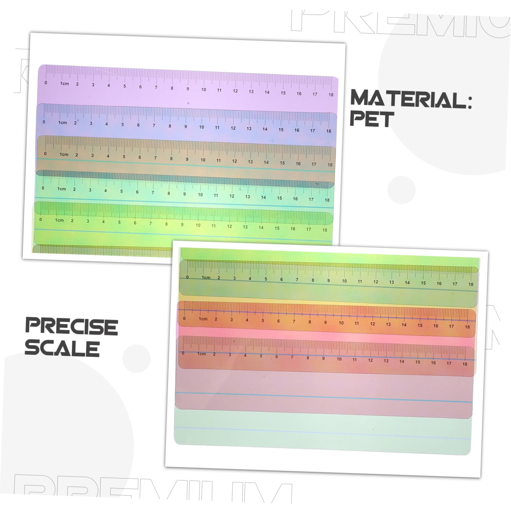 DOITOOL 5 Set Segnalibri Decorativi Strisce Guida Per Tracciamento Della Versatili E Leggeri Aiuto Visivo Per Lettori Ottimo Per La Pagina 8 Pezzi * 5