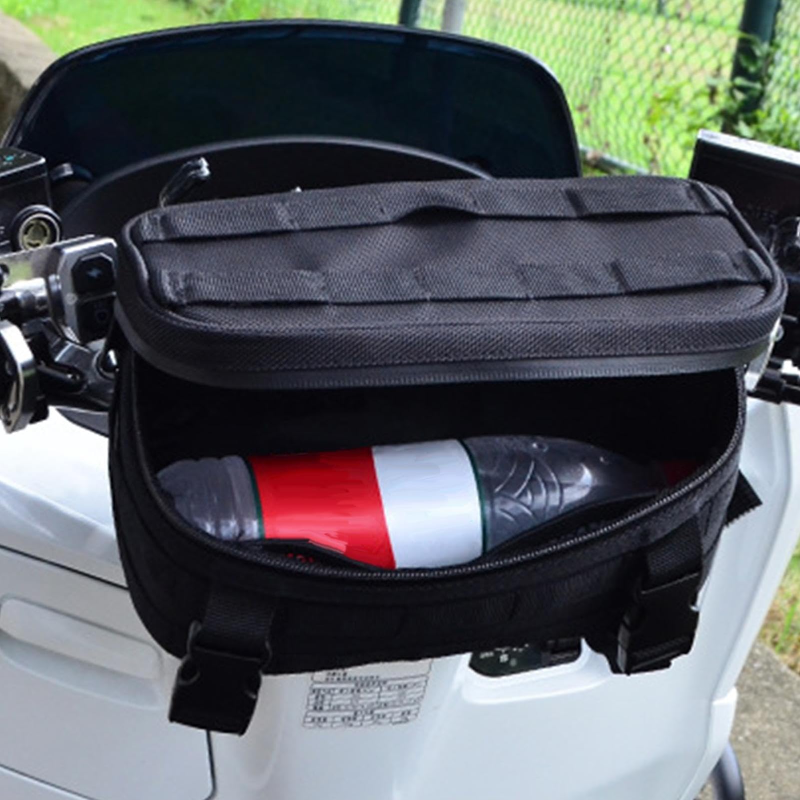 Torby motocyklowe na kierownicę, torba na kierownicę, wodoodporna | torba do montażu z przodu na rower, słuchawki przyjazne dla ekranu dotykowego, idealne wzornictwo, podróż motocyklem i