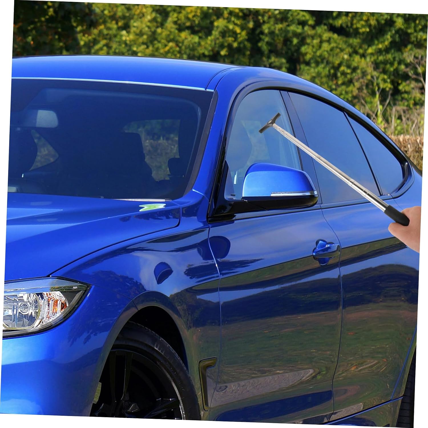 Extendable Handle Windshield Squeegee Mirror Car Rearview Wiper Cleaner
