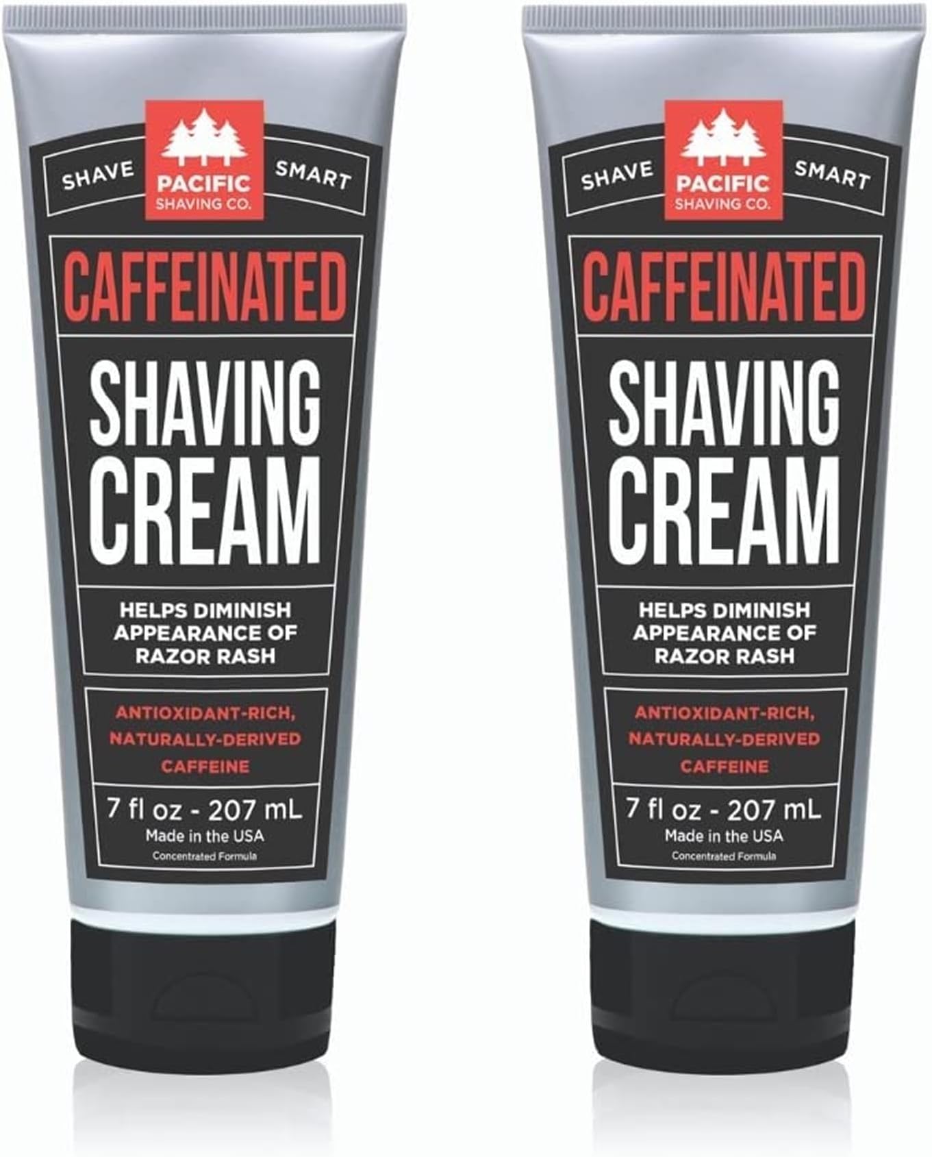 Men's Caffeinated Shaving Cream, 7 Oz (2 Pack)