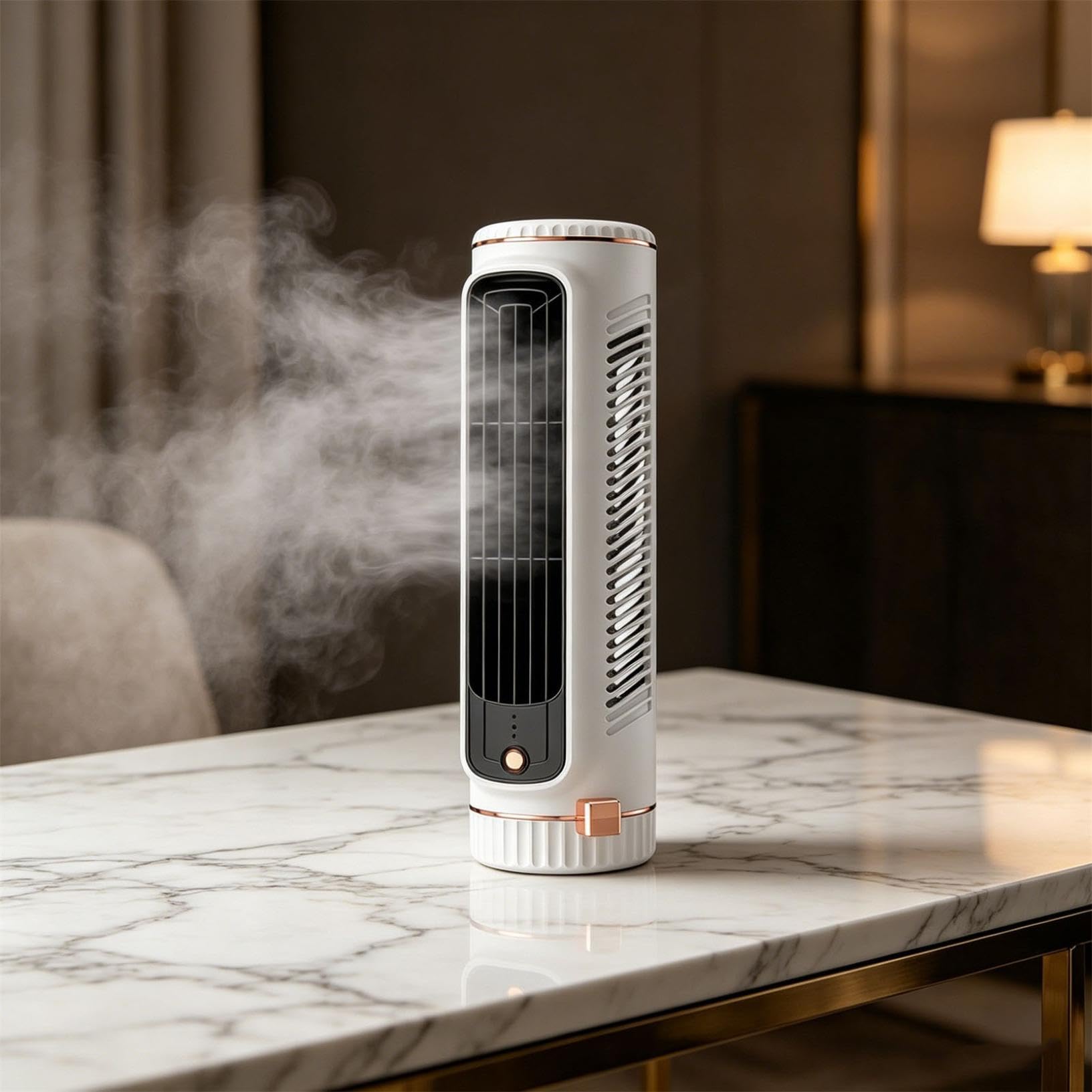 Generisch Climatizzatore portatile, mini condizionatore d'aria senza finestra, raffreddatore d'aria, tre velocità, ventilatore silenzioso senza pale, può essere posizionato orizzontalmente o