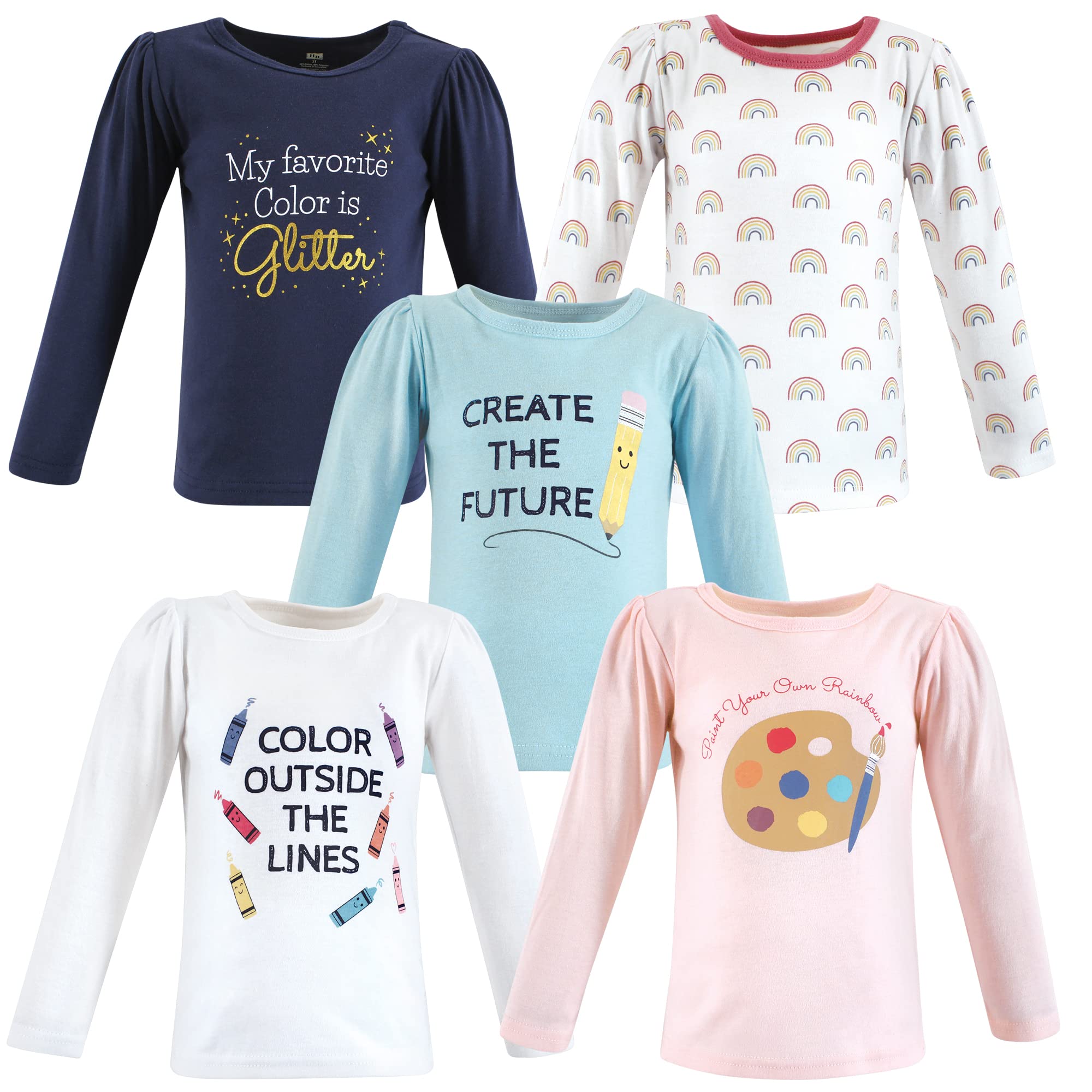 Hudson Baby Baby-Girls Long Sleeve T-Shirts