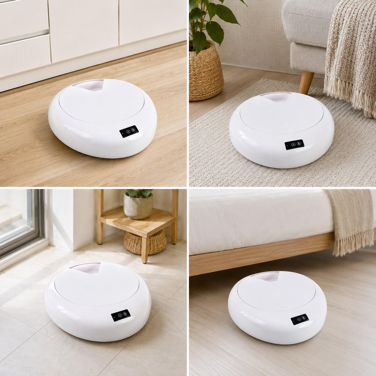 Milageto Comedero automático para Perros, comederos para Mascotas, dispensador Comida húmeda para Gatos con Temporizador 6 Comidas, comedero Comida, Blanco
