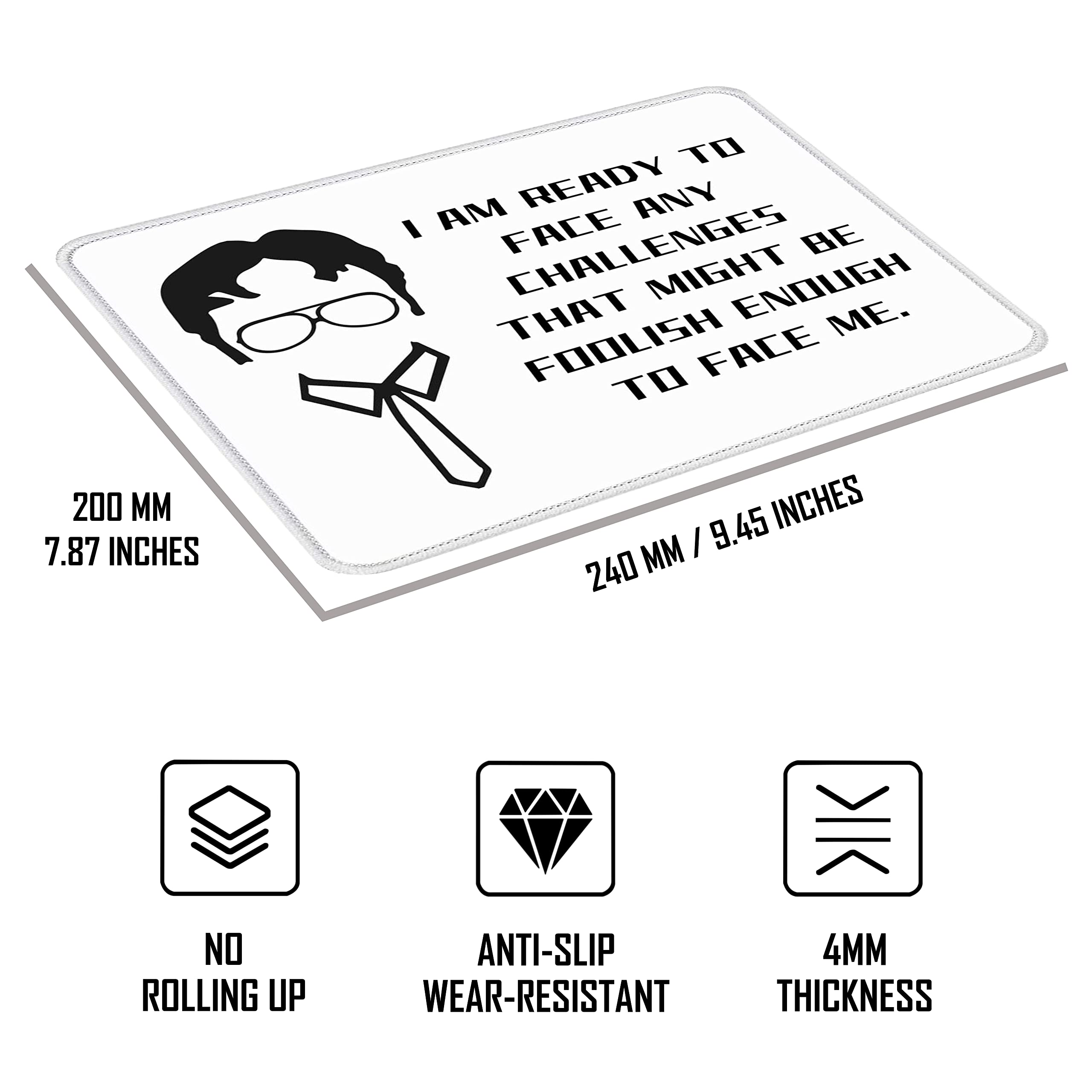The Office Merchandise Mouse Pad for Desk, Computer or Gaming Mousepad, The Office Merch Mouse Mat, Gifts for Coworkers TV Show Fans