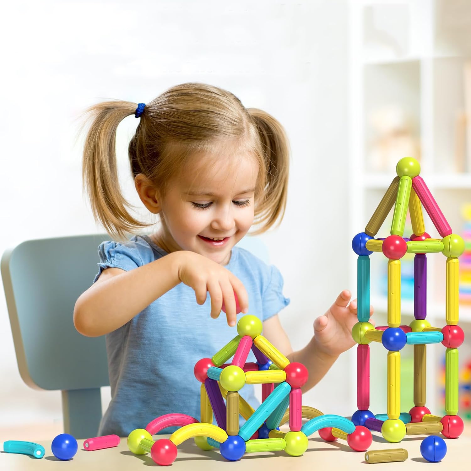 Magnetic Blocks for Kids 3-12 Years | Creative Magnet Game with Magnetic Sticks and Building Blocks | Educational STEM Toy| Magnetic Stick & Ball Creative Indoor Game (16 PCS) (B0D35DSW3D) Amazon Price History, Amazon Price Tracker