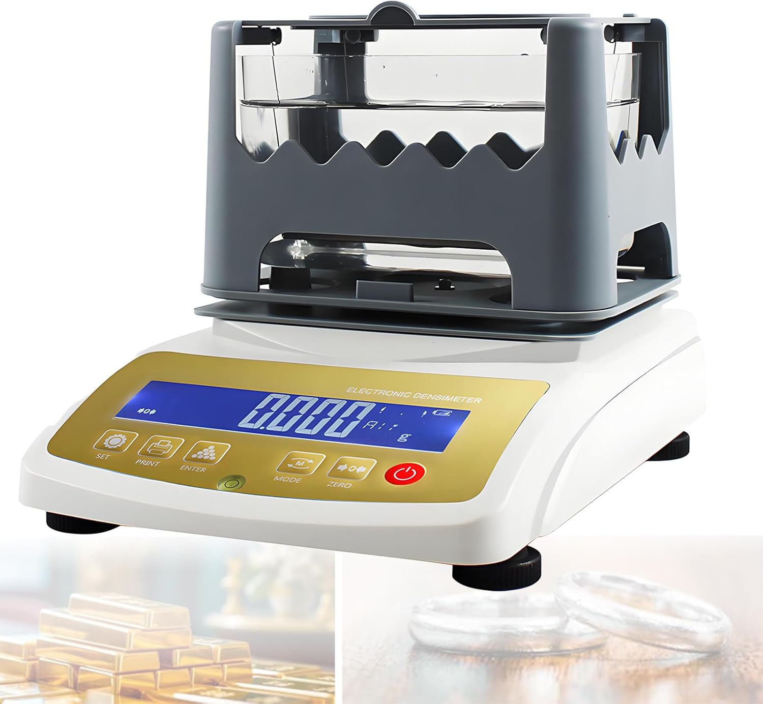 Gold Purity Tester Machine for Jewelry & Pawn Shops | Precision 0.01g/0.001g Gold Analyzer for Precious Metals | Lab Equipment for Gold Research MDJ-1200K