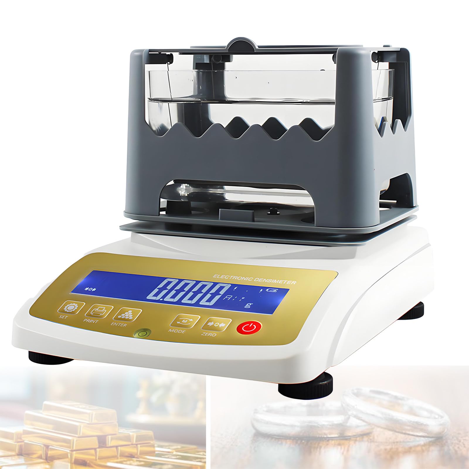 Gold Reinheit Tester Maschine für Schmuck, Präzision 0,01 g Gold Analyzer für Edelmetalle, Laborausrüstung für Goldforschung, Zuverlässiges Goldprüfgerät