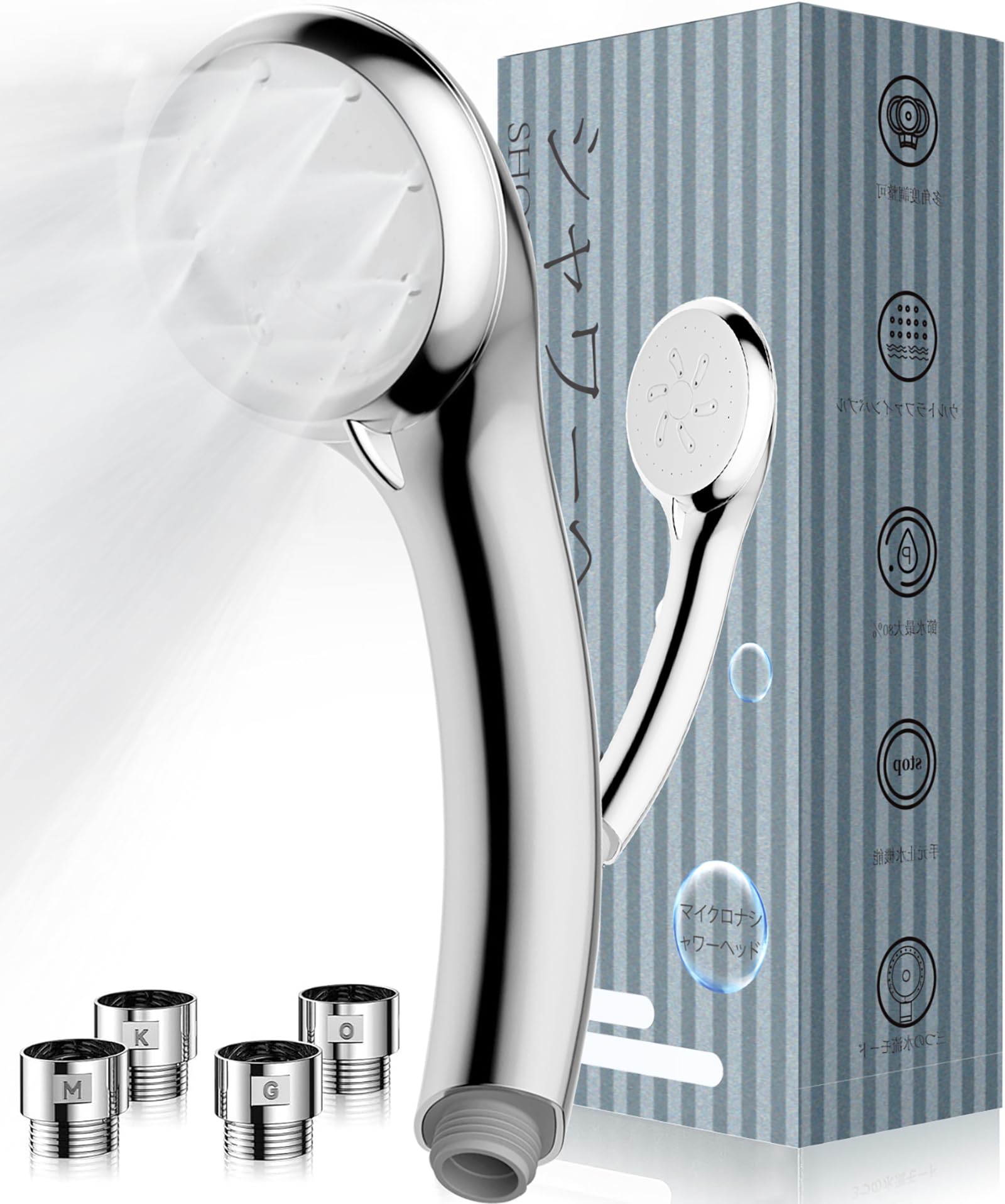 Amazon.co.jp: シャワーヘッドマイクロナノバブル 超微細泡 水圧強い