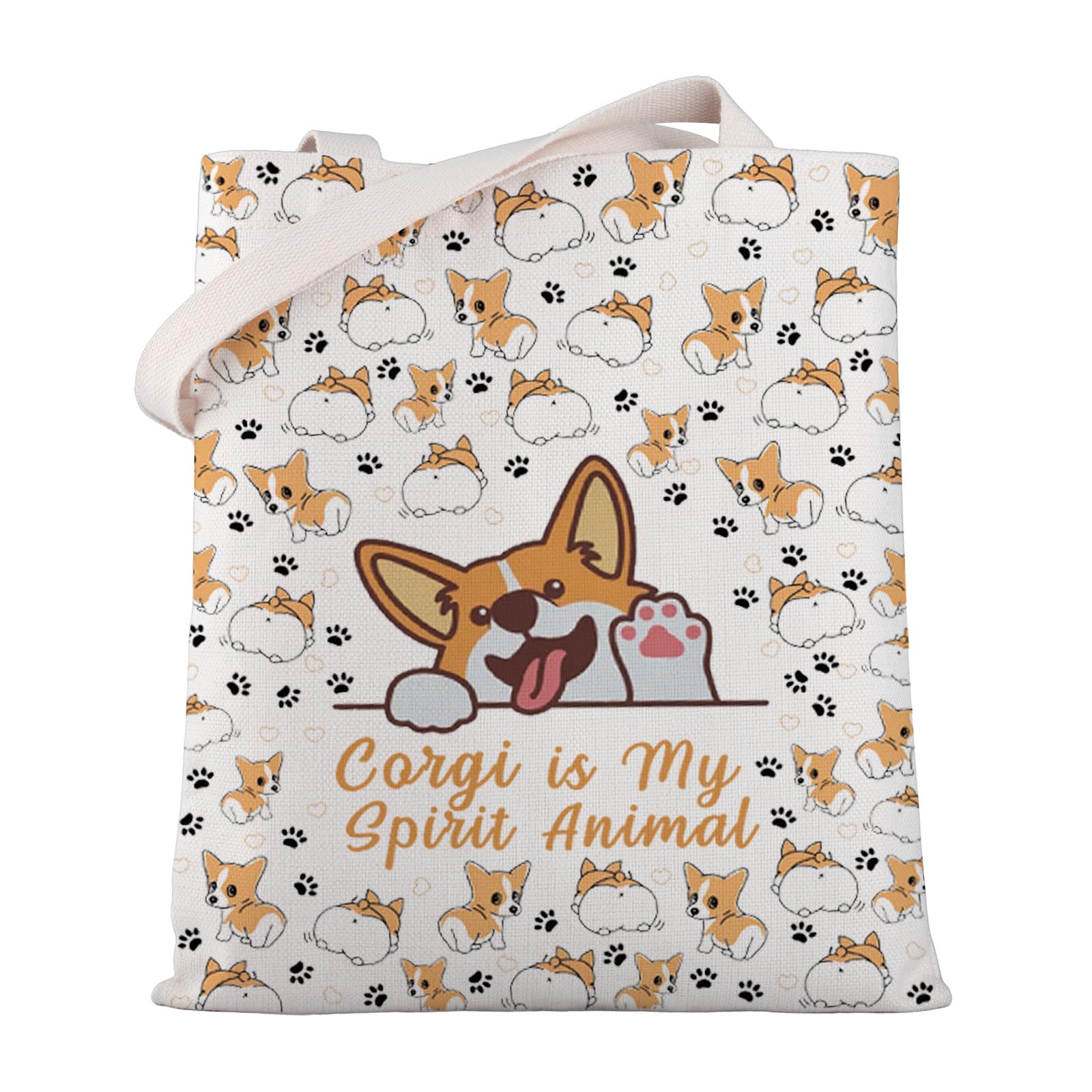 MYSOMY Sac fourre-tout Corgi - Cadeau pour les amateurs de Corgi