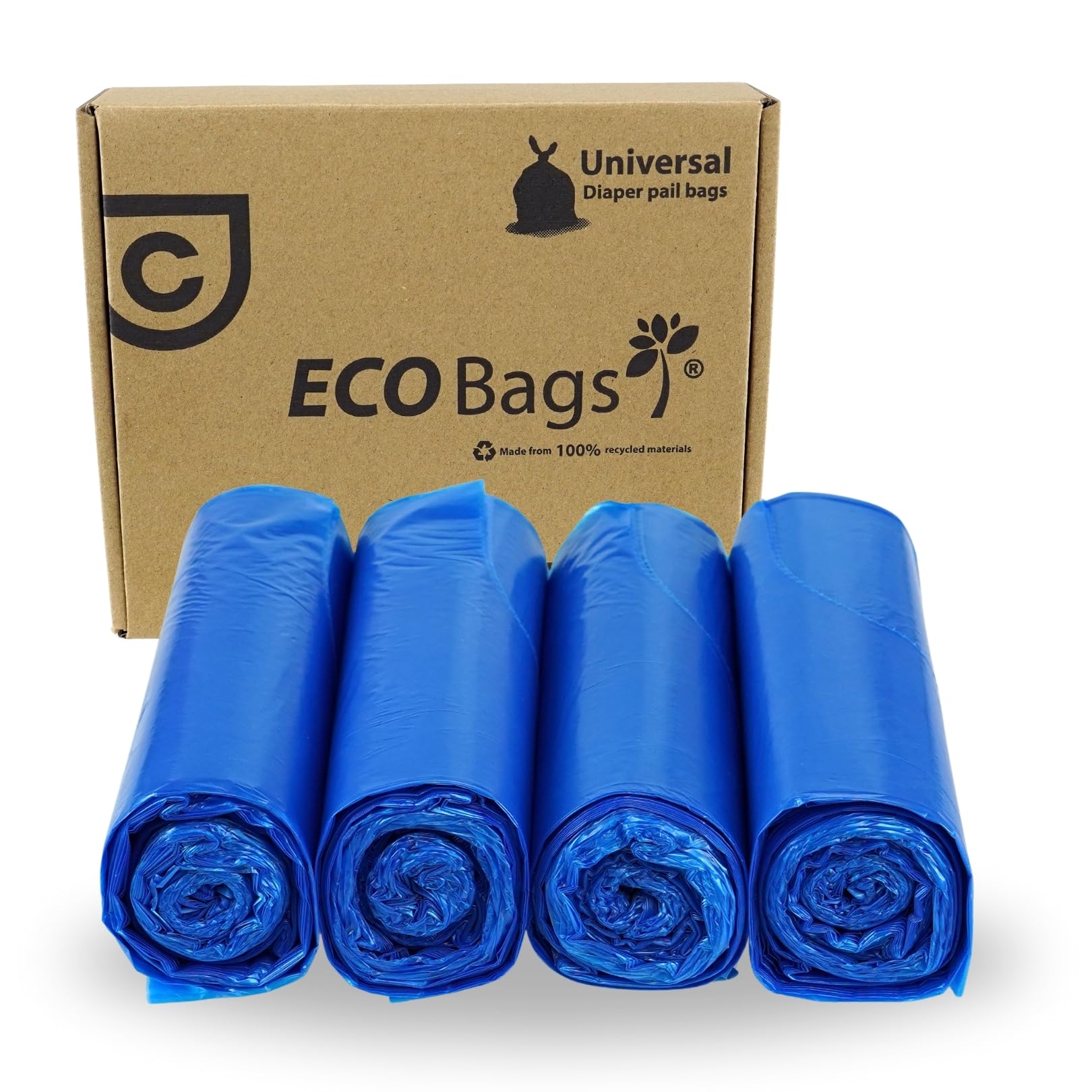 Diaper Champ ECO Bags 70L – Nachhaltige Müllbeutel für Windeleimer aus 100% Recyclingmaterial – Für Diaper Champ Classic Medium & ONE Medium – 40 Beutel