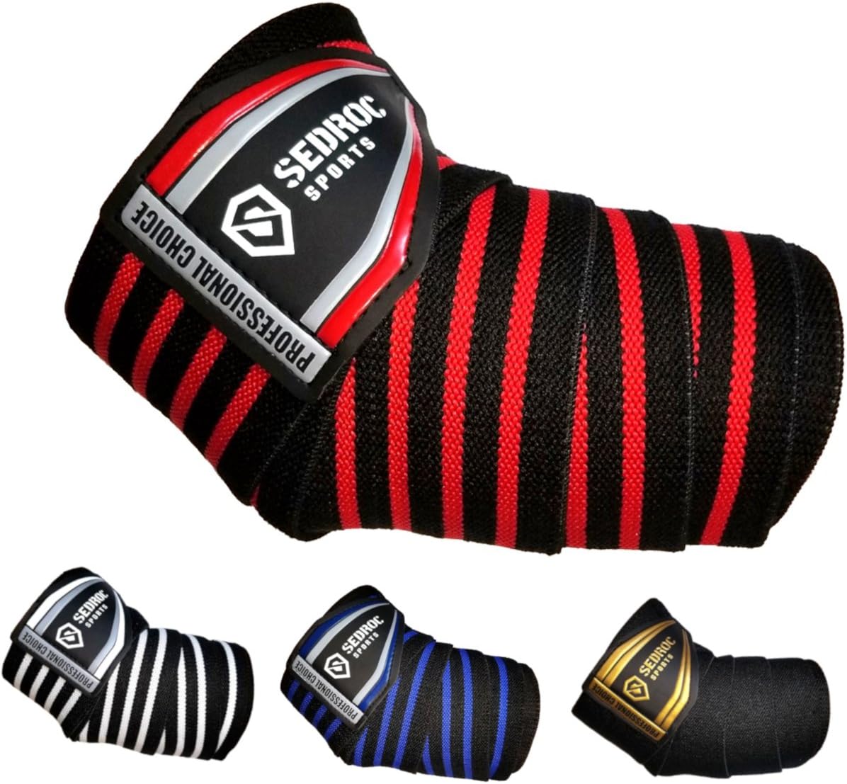 Professional Weight Lifting Elbow Wraps Powerlifting Support Sleeves - Pair