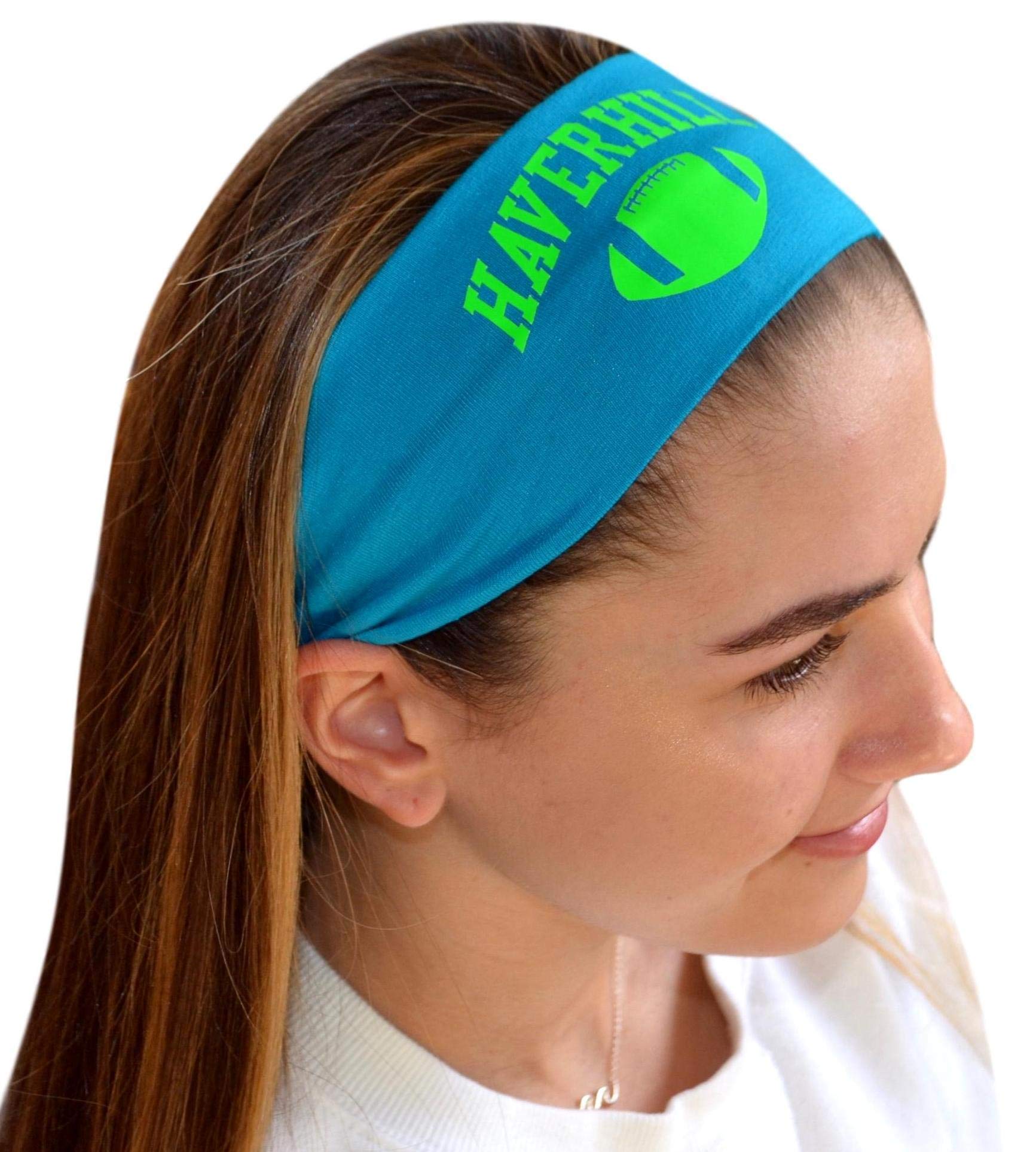 Funny Girl Designs Design Your Own Personalized FOOTBALL Player Cotton Stretch Headband for Homecoming with Your Custom Player Name or Number