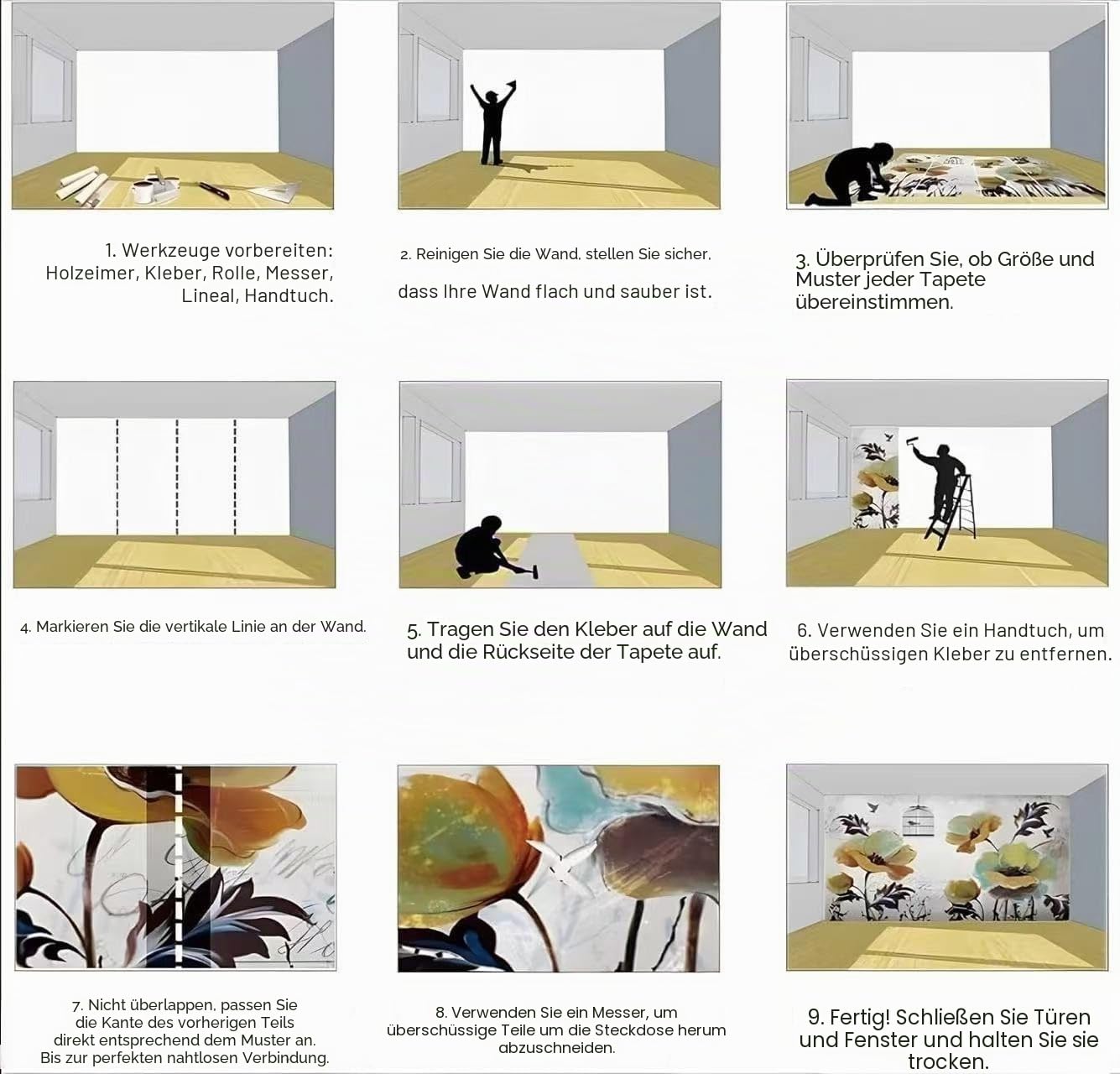 3D Fototapete Fantasy Tropen Regenwald 400 x 280 (B x H) Wandbild Magie Dschungel, Vliestapete für Wohnzimmer Schlafzimmer TV-Hintergrund – Moderne Wanddeko Grün