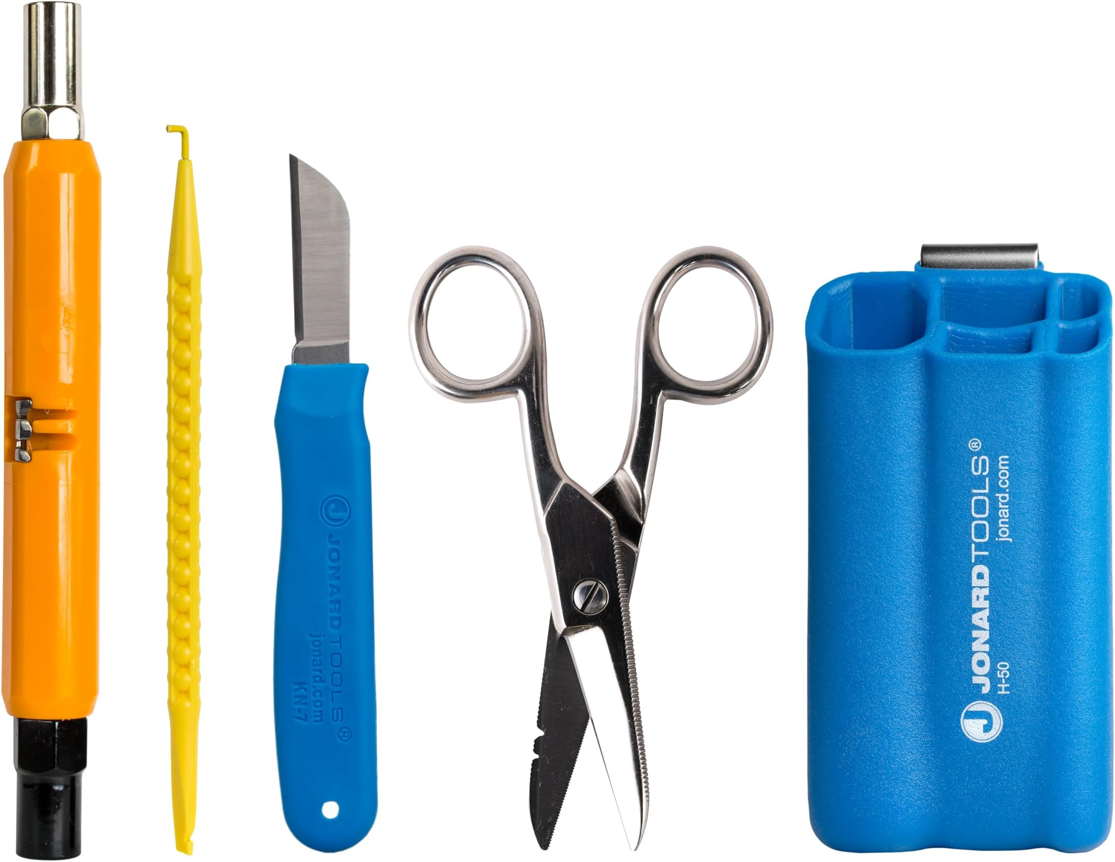 TK-50 5 Piece Telecom Installer Kit with Can Wrench, Splicing Knife, Scissors, Probe Pick, and Tool Pouch