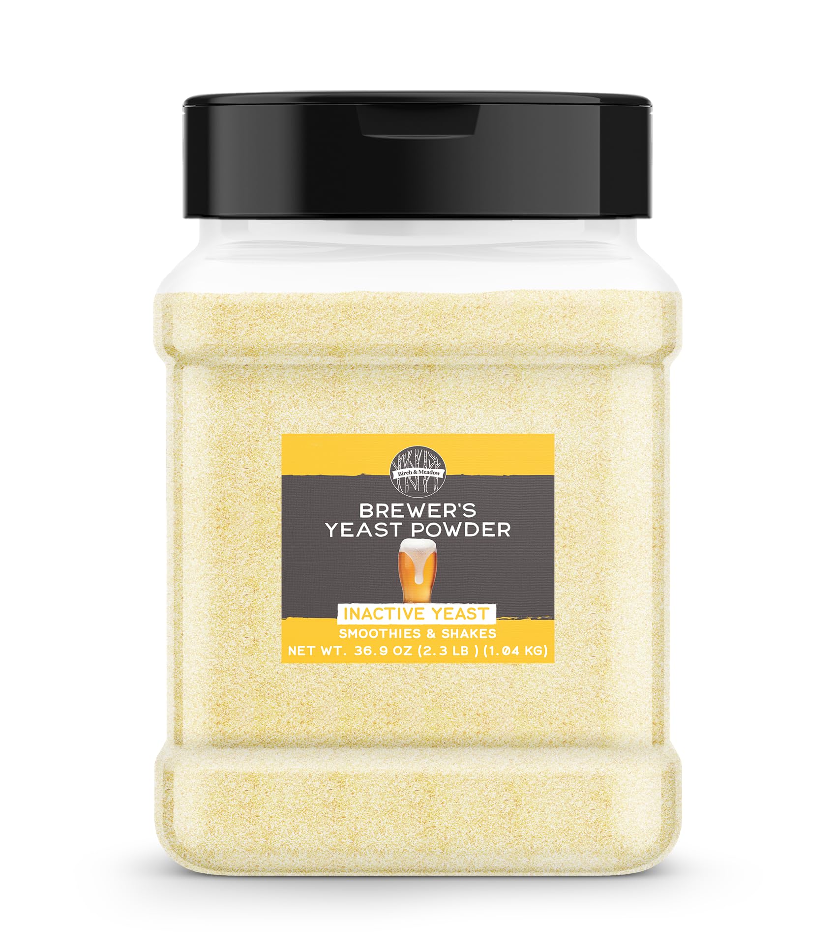 BIRCH & MEADOW Bierhefe, 1,0 kg, inaktive Hefe, Smoothies & Shakes, Supplement