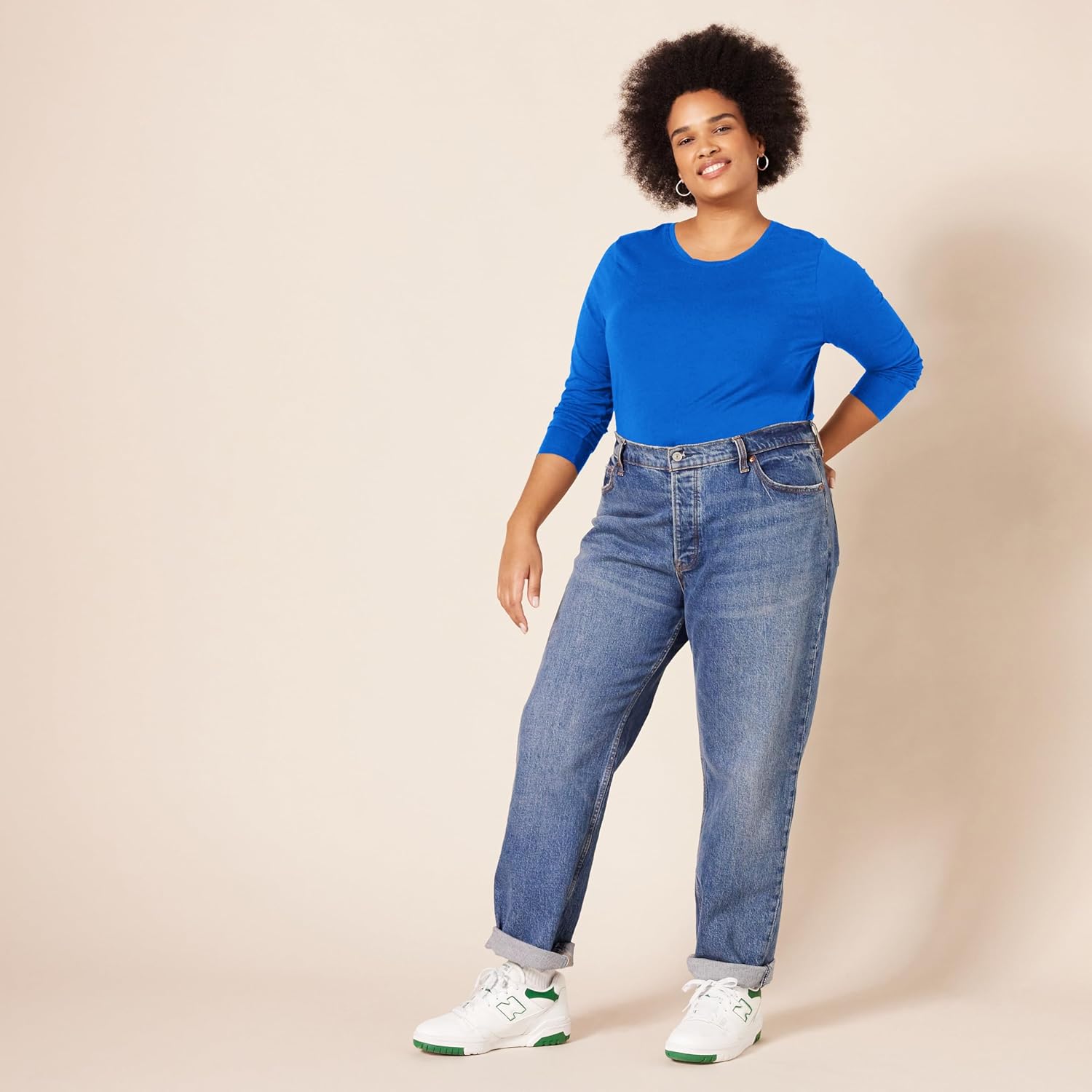 Amazon Essentials Women's Regular-Fit Long-Sleeve Crewneck T-Shirt (Available in Plus Size) - Image 8