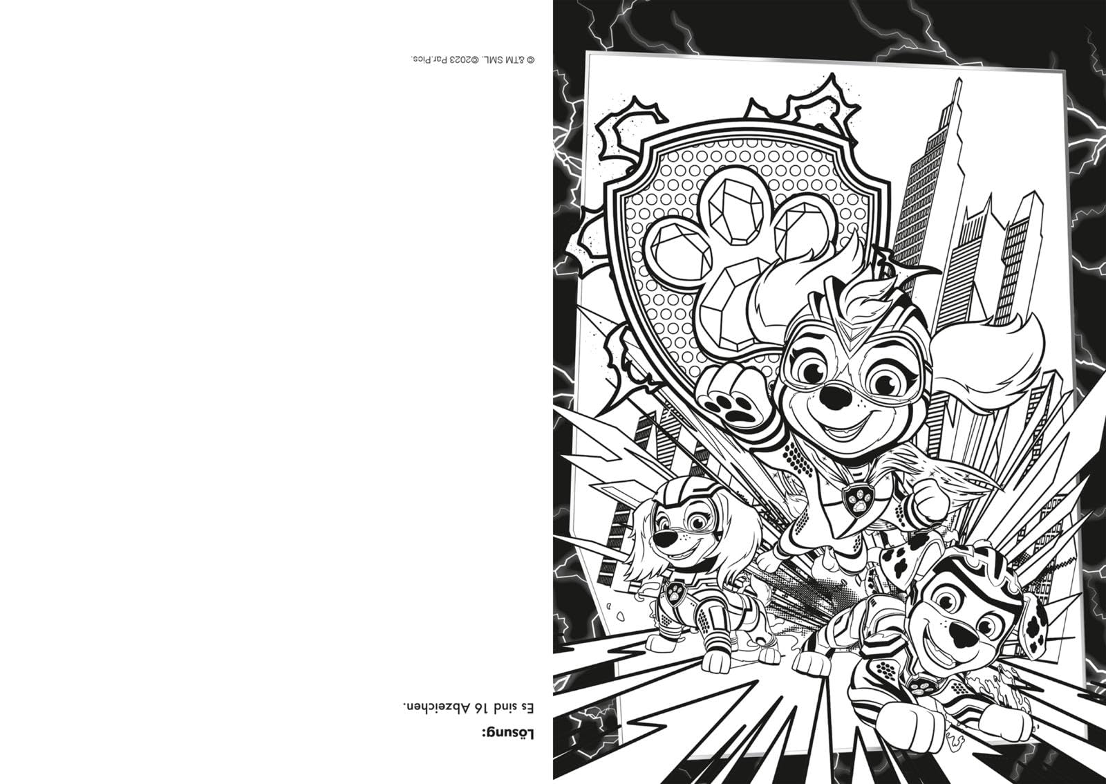 PAW Patrol - Der Mighty Kinofilm: Super Mal- und Rätselblock: Coole Ausmalbilder und Rätsel zum neuen Kinofilm | (ab 3 Jahren)