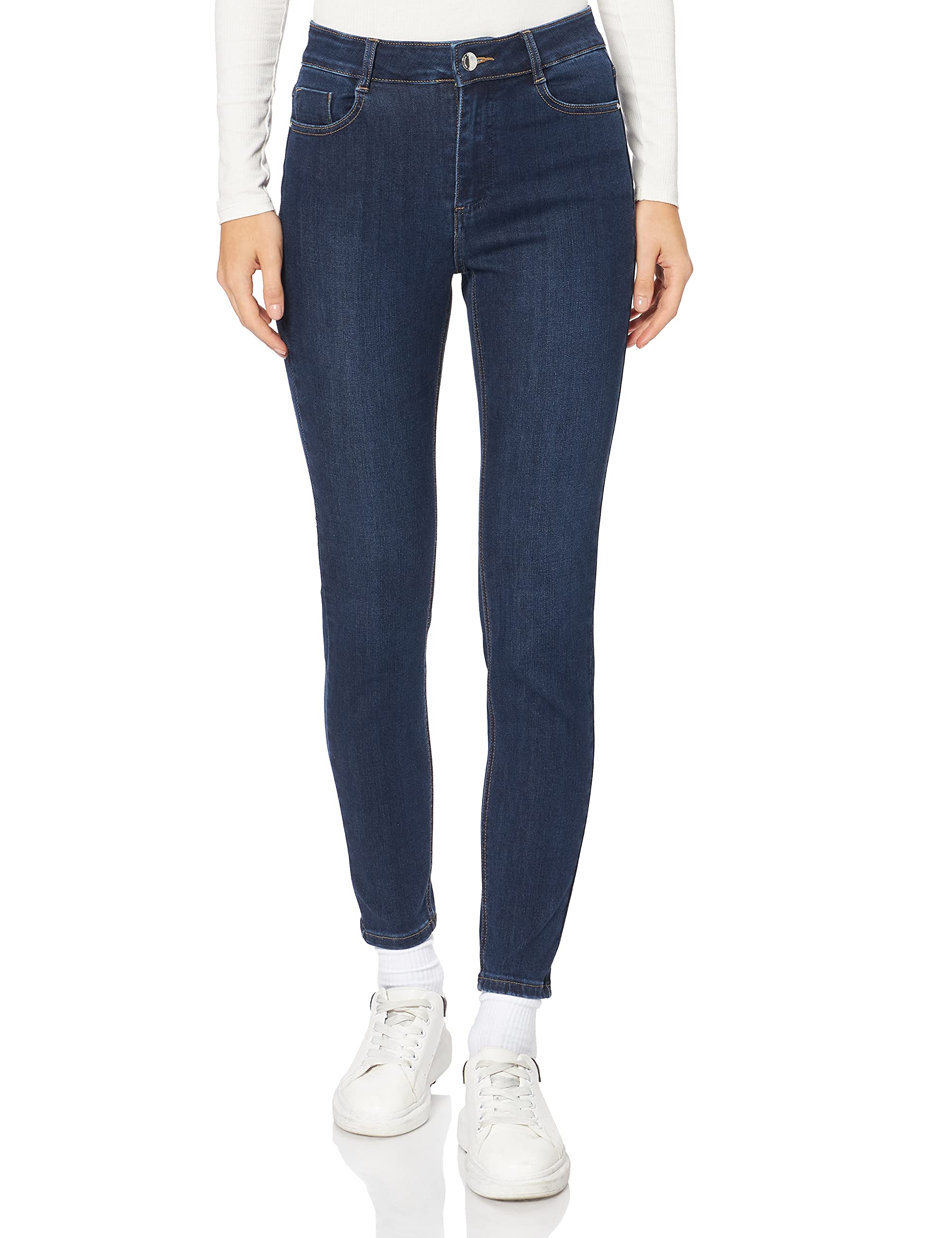 Morgan 7/8th High Waist Slim Jeans, Raw Jeans, 10