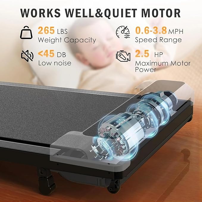 Caminadora Portátil 2 en 1 para Escritorio con Control Remoto y Pantalla LED miniatura 4