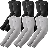 Vista 8 de YQXCC 6 pares de mangas de brazo para hombres y mujeres UPF 50 Protección solar UV refrescante Mangas de compresión deportivas