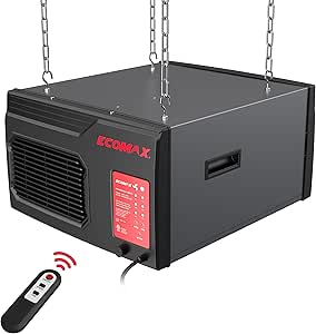 MCF03 Air Filtration System for Woodworking - 3-Speed Ceiling Mount with Timer (300/350/400 CFM)