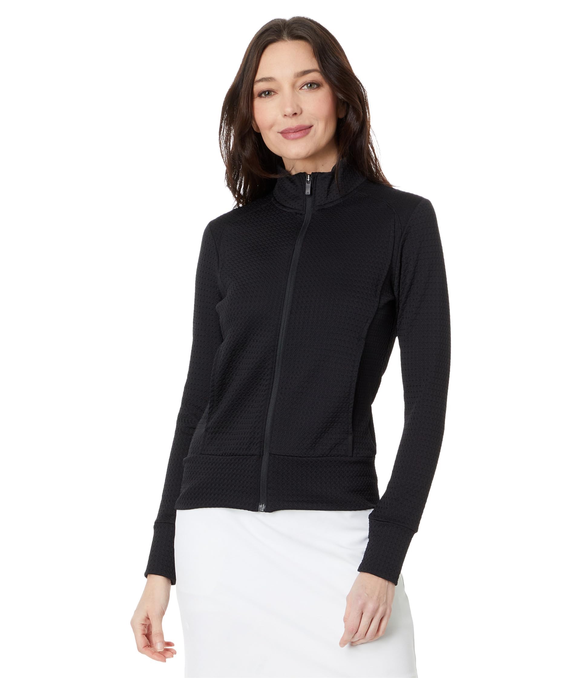 adidas Women's Ultimate365 Textured Jacket, Black, XS