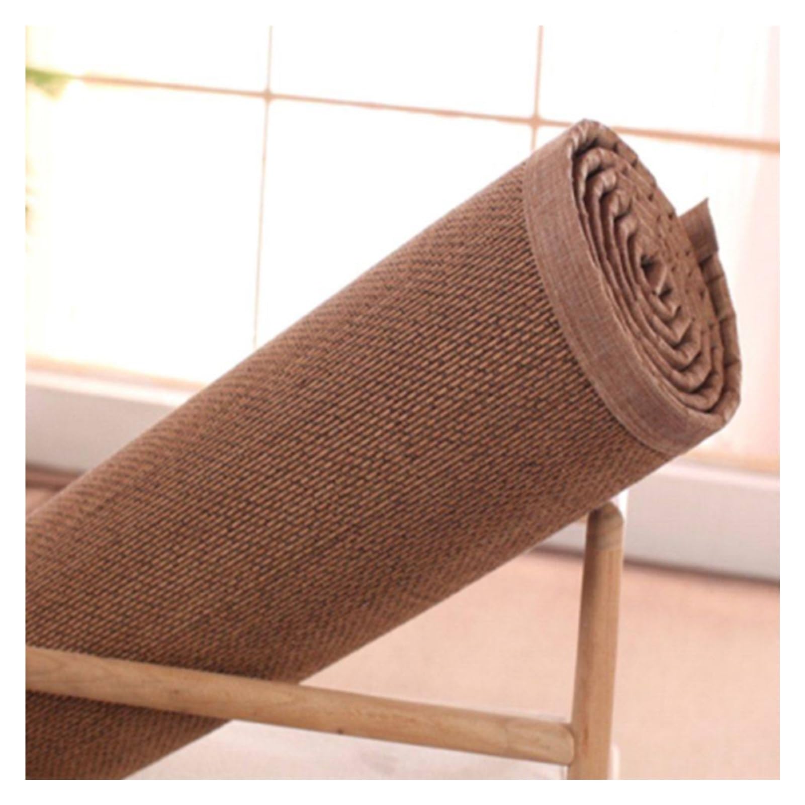 Tapis en fibre tressée 1x1,6m respirant et antidérapant pour decoration salon et chambre