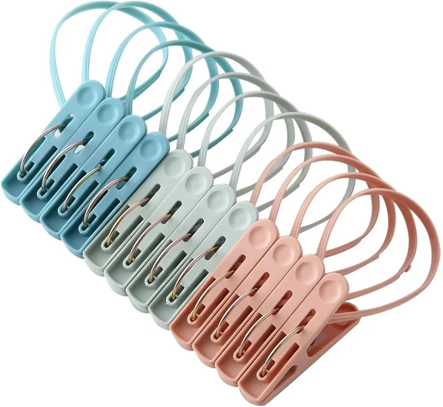 Clothes pins 240 PCS Braided Multipurpose Cloth Hanger Bathroom Cotton Loop Towel Clip