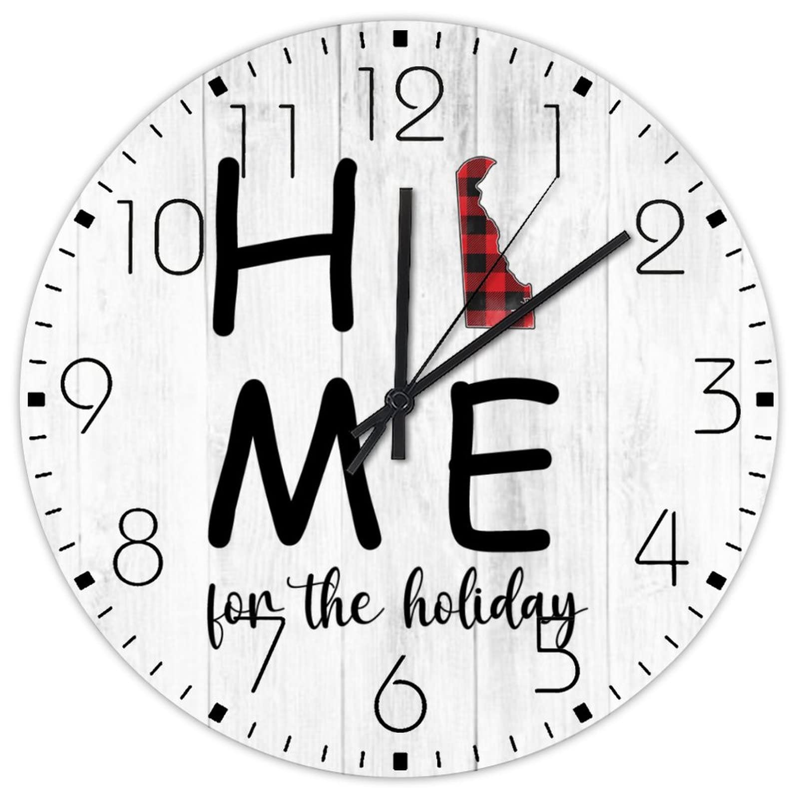 Horloge murale en bois ronde de 38 cm pour habiller un mur vide avec elegance