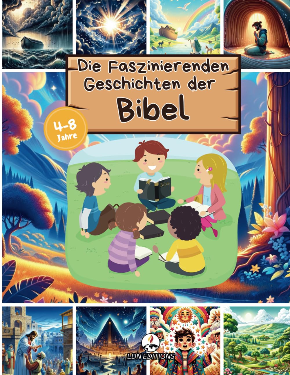 Die Faszinierenden Geschichten der Bibel: Die beliebtesten illustrierten Bibelgeschichten für Kinder im Alter von 4 bis 8 Jahren mit ansprechenden und fesselnden Bildern und biblischen Verweisen