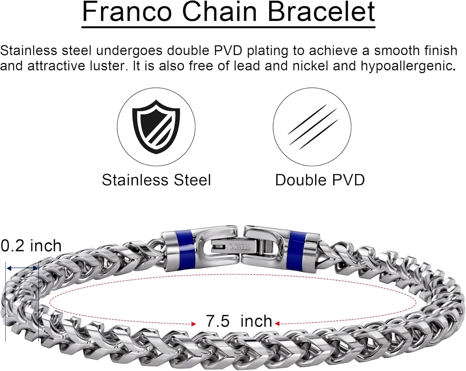 Stainless Steel Meteorite/Lapis Lazuli/Tiger's Eye/Onyx Bracelet for Men - Image 5