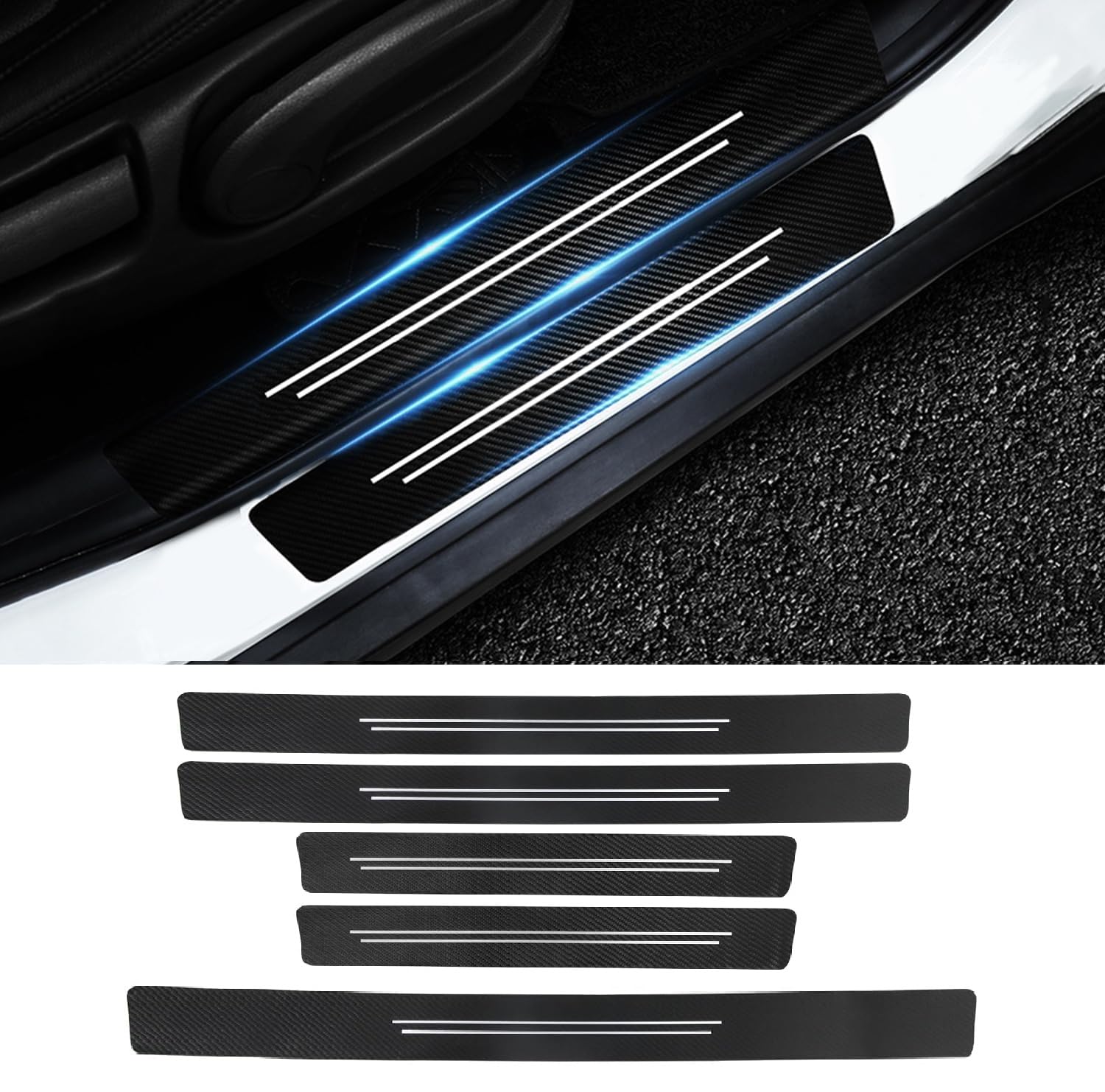 AZHAOJLI Automobile Accessories Threshold Protection Sticker for BUICK Verano PRO 2022-2024