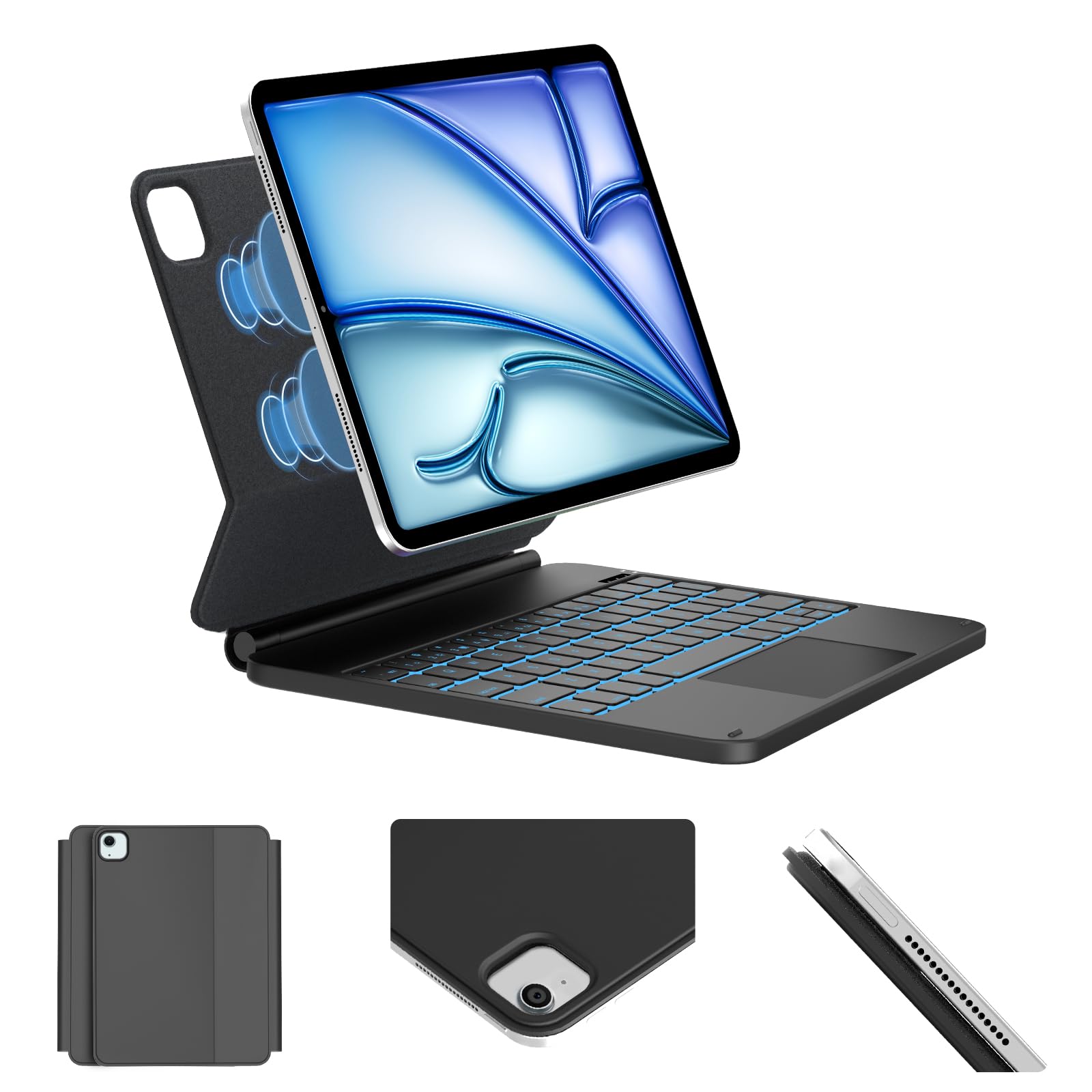 Keyboard Case for iPad Air 11 inch(M4,M3,M2)&amp;iPad Pro 11 inch,Air 5th/4th