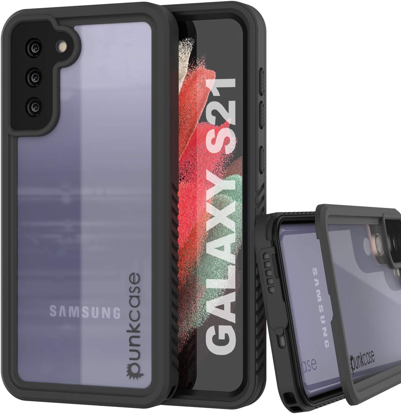 Punkcase Custodia Google Pixel 6 Pro, Serie Extreme, Impermeabile IP68, Antiurto E Antineve, Custodia Sottile E Robusta Per Avventure Outdoor, Adatta Per Modello 2021, Nero - 3