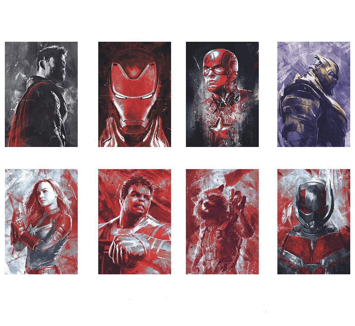 Marvel & DC Poster Set - 8 Unique Designs -12 Marvel & DC Poster Set - 8 Unique Designs -12