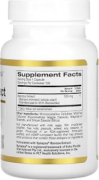 California Gold Nutrition Bacopa Extract, 320 mg, 120 Veggie Capsules