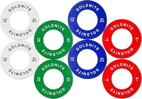 Miniatura 12 de Juego de Placas de Cambio 1.25LB 2.5LB 5LB Juego de Placas de Peso Fraccionario Placas Bumper Olímpicas para Entrenamiento Cruzado Inserto de Acero