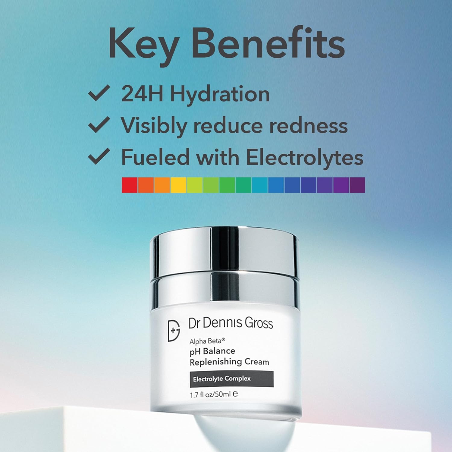 Dr Dennis Gross Alpha Beta pH Balance Replenishing Cream – Lightweight Gel-Cream with Electrolytes, Phytic Acid & AHAs - Hydrates, Soothes & Balances Skin, 1.7 fl oz - Image 2