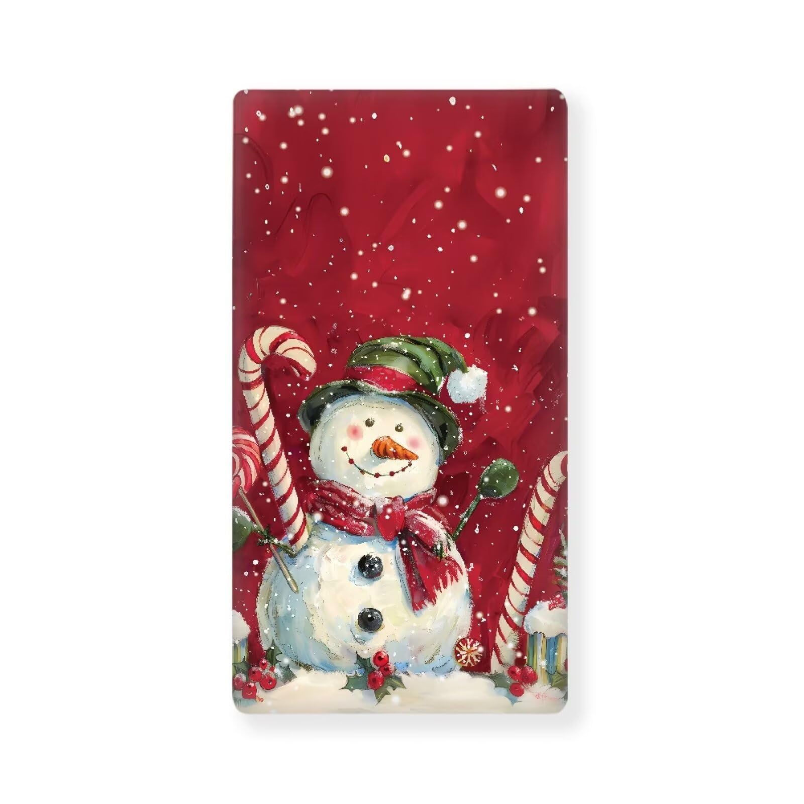 Christmas Crib Sheets for Boys,Snowman Baby Bed Sheet Set 28"X52" Standard Crib Mattress Red Christmas Soft Nursery Bed Sheet for Standard Crib and Toddler Mattress