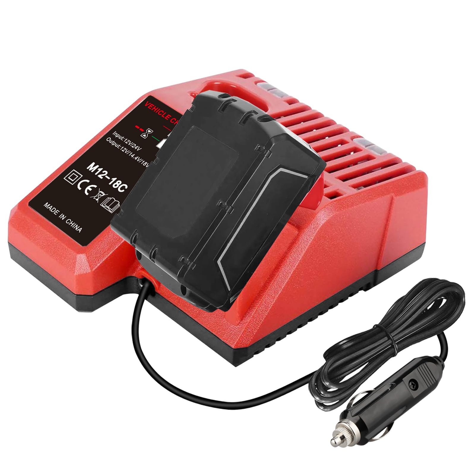 Caricabatterie di ricambio per batteria MIL N12N18 12V-18V