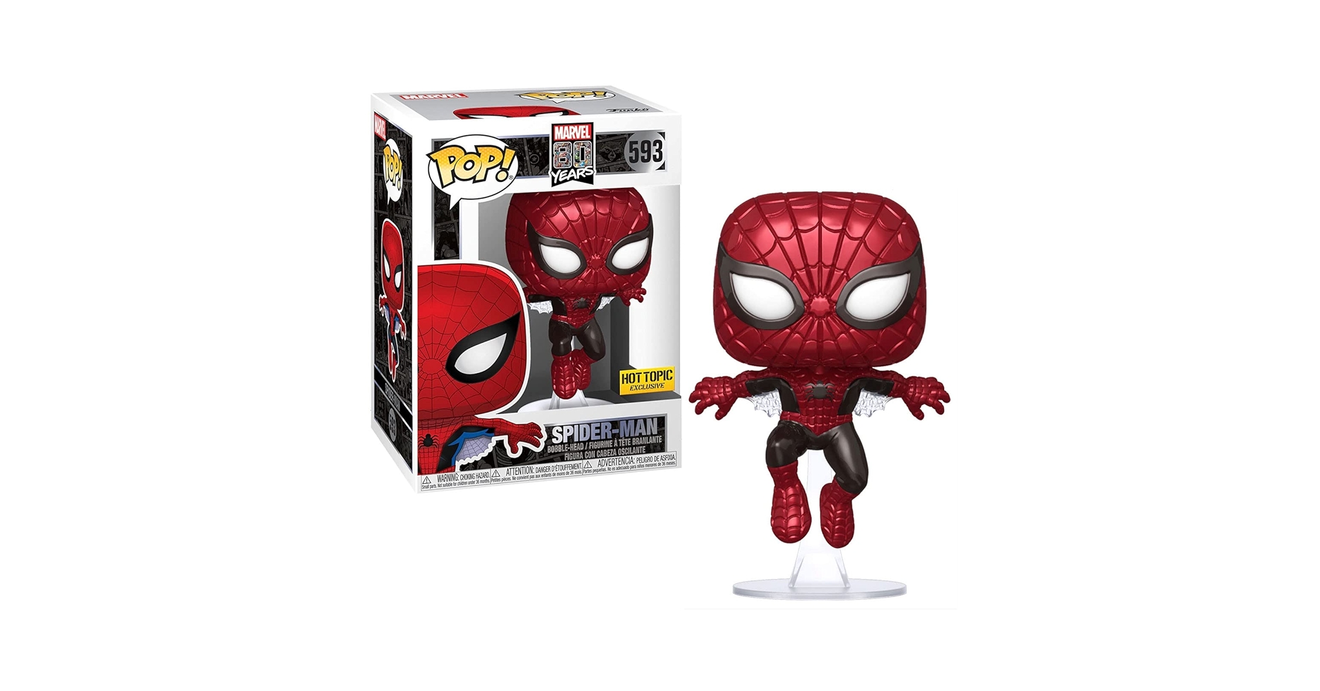 Amazon.com: Funko POP! Marvel 80 Years # 593 - First