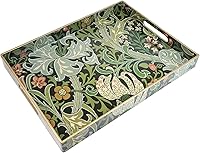 Vista 12 de Spsyrine - Bandeja de servir con asas, bandeja decorativa de plástico para mesa de café, sala de estar, decoración del hogar, 3040B