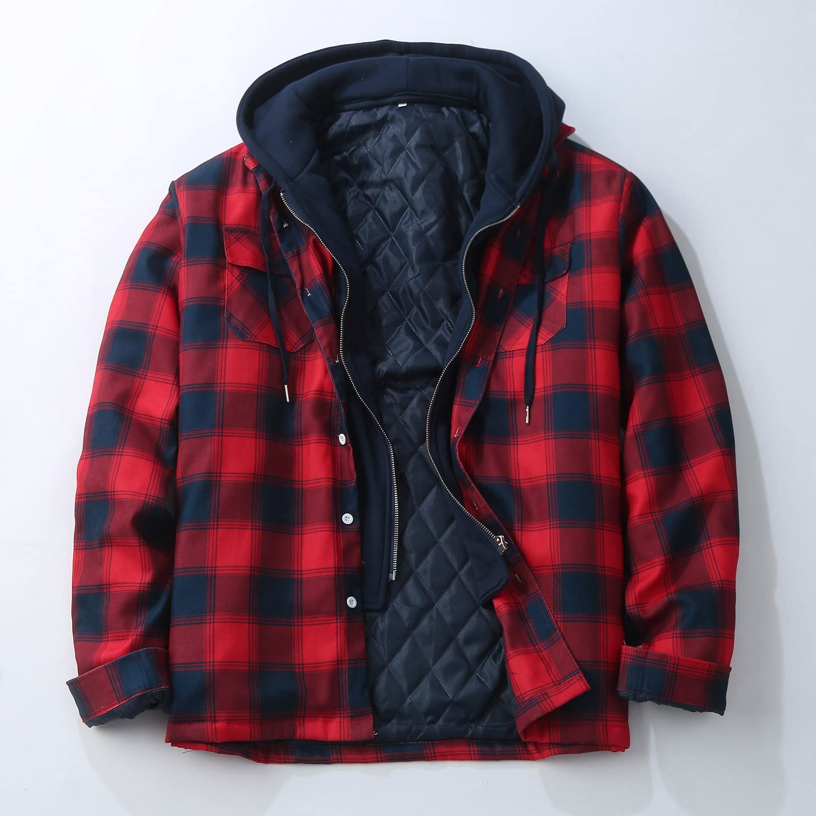 Générique Veste Hiver Homme Mi Saison Vestes D'extérieur Légères Décontracté À Trench-Coat, Classique Pardessus Chaud Pardessus Coupe Vent Manteau Séjour À La Campagne, Marche En Forêt